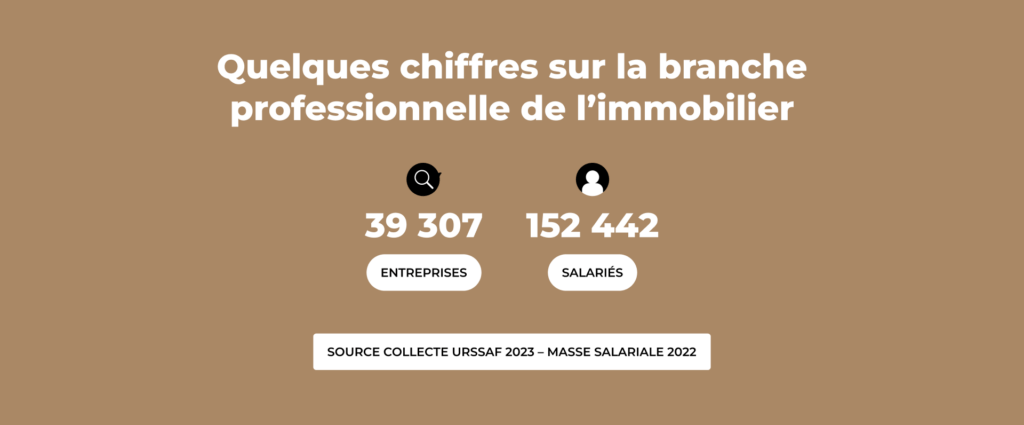 LA BRANCHE PROFESSIONNELLE DE L’IMMOBILIER